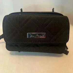 Vera Bradley Black Quilted Wristlet